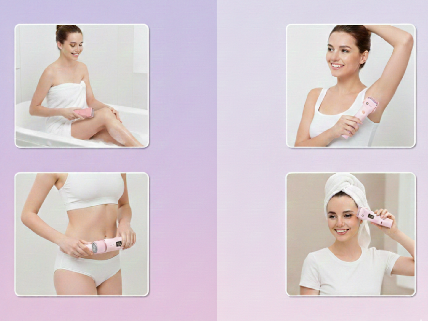 Pink Dual Head Trimmer & Shaver – Gentle Intimate Groomer for Women