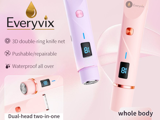 Pink Dual Head Trimmer & Shaver – Gentle Intimate Groomer for Women