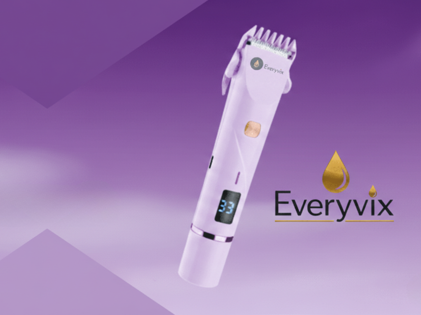 Purple Dual Head Trimmer & Shaver Ultra-Gentle Intimate Groomer for Sensitive Skin