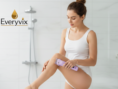 Purple Dual Head Trimmer & Shaver Ultra-Gentle Intimate Groomer for Sensitive Skin